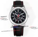 Patek Philippe Calatrava Black Dial Red Hand Staninless Steel Swiss Replica Watch 